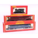 Hornby: A collection of three boxed Hornby OO Gauge Locomotives to comprise: BR C-C Diesel Hydraulic