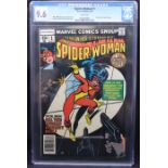 Marvel Comics: Spider-Woman #1, April 1978. New origin of Spider-Woman. CGC 9.6. White Pages.