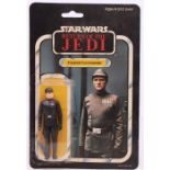 Star Wars: A Star Wars: Return of the Jedi, Imperial Commander, carded 3 3/4" figure, Palitoy,