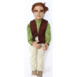 Thunderbirds: A Thunderbirds, English Classic Porcelain Dolls, VIrgil, wearing casual outfit, height