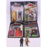 Star Wars: A collection of four carded Star Wars figures to comprise: Ree-Yees, punched 70 card