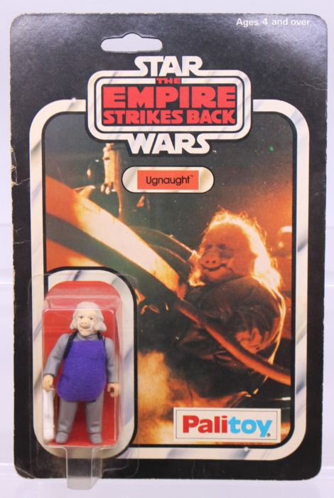 Star Wars: A Star Wars: The Empire Strikes Back, Ugnaught carded 3 3/4" figure, Palitoy, punched