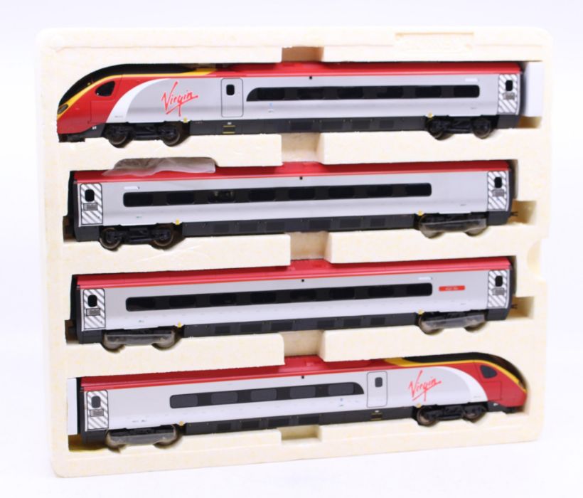 Hornby: A boxed Hornby OO Gauge, Virgin Trains Pendolino Train Pack, R2467, contents complete. Outer