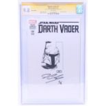 Marvel: Star Wars: Darth Vader #1, April 2015, Sketch Edition. Signed by John Cassaday '3/8'. CGC