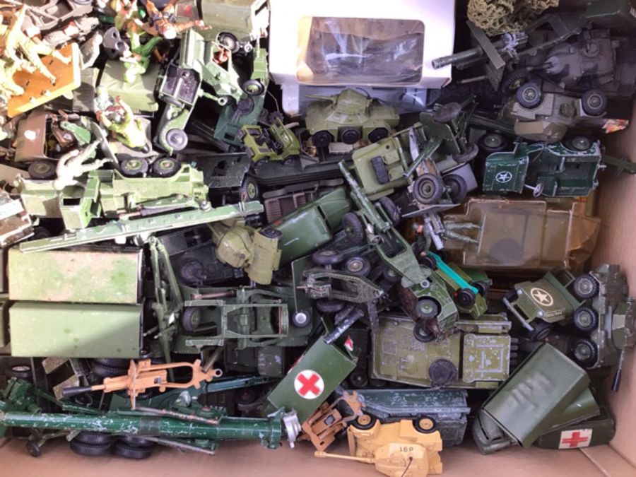 Dinky: A collection of assorted Dinky military vehicles. Approximately 100 vehicles in playworn - Image 2 of 2