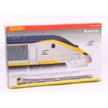Hornby: A boxed Hornby OO Gauge, Eurostar Train Pack, R2379, contents complete. Outer box showing