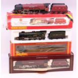 Hornby: A boxed Hornby OO Gauge, GWR Hall Class Loco 'Hagley Hall', R313; together with another