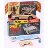 Corgi: A boxed Corgi Toys, James Bond's Aston Martin DB5, 261. Comes with two bandits, 'Top Secrets'