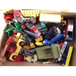 Diecast: A collection of assorted vintage playworn vehicles, approximately 100 to include Corgi,
