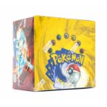 Pokemon: A sealed Pokemon Base Set Booster Box, Charizard (Blue Wing), 1996-99, contained within