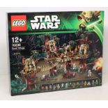 Lego: A boxed Lego Star Wars, 10236, Ewok Village, sealed. Signed by Warwick Davis (Wicket) in