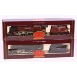 Hornby: A boxed Hornby OO Gauge, BR Class 9F Locomotive, R2016; together with another boxed Hornby