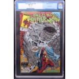 Marvel Comics: Amazing Spider-Man #328, January 1990, Hulk appearance. CGC 9.6. White Pages.
