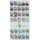 Hot Wheels: A collection of 35 modern Hot Wheels long carded vehicles including various sets: