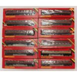 Hornby: A collection of assorted Hornby OO Gauge boxed coaches to comprise mostly LMS Coach 57'