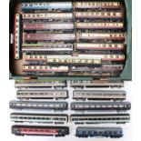 OO Gauge: A collection of assorted OO Gauge coaches to include: Buffet, Sleeping and Restaurant