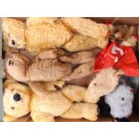 Bears: A collection of three vintage teddy bears including one Merrythought and two unmarked;