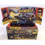 Corgi: A boxed Corgi Toys, Rocket Firing Batmobile, 267, first issue, with gloss black livery,