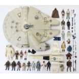 Star Wars: A collection of assorted loose Star Wars figures and weapons, together with other