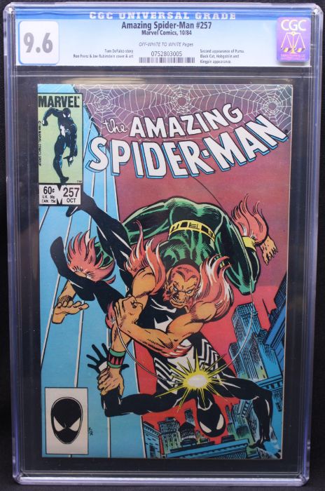 Marvel Comics: Amazing Spider-Man #257, October 1984, Second appearance of Puma. Black Cat,