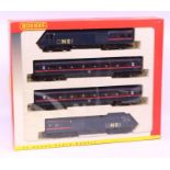 Hornby: A boxed Hornby OO Gauge, Great North Eastern Railway 125 High Speed Train Pack, R2000. Outer