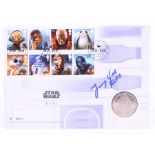 Star Wars: A Royal Mint, Star Wars R2-D2 Medallic First Day Cover, signed by Jimmy Vee, No. 05677.