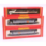 Hornby: A collection of three boxed Hornby OO Gauge Locomotives to comprise: two examples of BR Co-