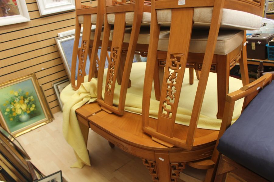 Chinese style modern table and  six chairs