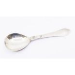 A Georg Jensen Continental / Antik pattern 925 silver serving spoon, hallmarked on the reverse