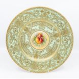 Royal Worcester signed fruit pattern plate