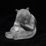 Lalique panda, Seated in good condition