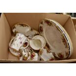 Collection of Royal Crown Derby and Royal Albert Country Rose items (Q)