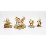 Four boxed Royal Doulton Snow White with the Seven Dwarfs figurines, English made