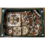 Collection of Abbeydale Chrysanthemum dishes, plates, lidded pots, saucers, square handled dish