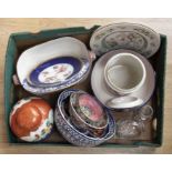 Collection of 19th Century and early 20th Century ceramics including bowls, plates, tureen,