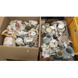 A collection of ceramics and effects (2 boxes)