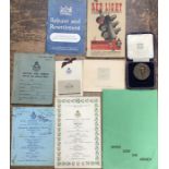 WW2 R.A.F items, including two war time menus for R.A.F Wyton & R.A.F Linton-on-Ouse Christmas