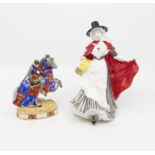 Two Boxed Royal Doulton Figures of Y Gymraes Welsh Lady and Henry V at Agincourt both with