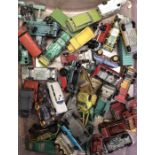 Die cast: large quantity of mixed playworn die cast vehicles. To include Matchbox, Lledo etc. Please