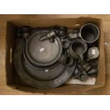 Collection of late 18th Century pewter