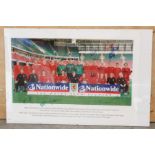 Wales: A signed photograph of the Wales squad, circa 2000-02, signed by twenty one members of the