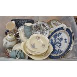 A collection of mixed china, kitchen ware and ceramics