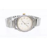A gents Omega steel case wristwatch circa 1960's, Automatic movement, cream dial with painted gilt