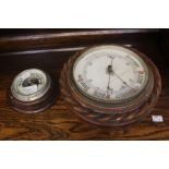 Two early 20th Century wall round barometers AF