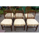 ***AUCTIONEER TO ANNOUNCE LOT WITHDRAWN*** A set of six reproduction mahogany Georgian style