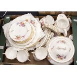 A collection of Royal Crown Derby china and tea/dinner wares, Posie pattern, including a tureen