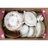 Collection of Royal Crown Derby posie dinner wares, Royal Crown Derby fifth avenue old leaves and