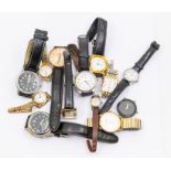 A collection of watches to include ladies vintage gilt metal Ingersol, along with Rotary etc,