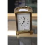 Mid 20th Century brass mantle clock, Bayard of France