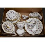 Collection of Royal Crown Derby Antoinette Tea and Dinner Wares